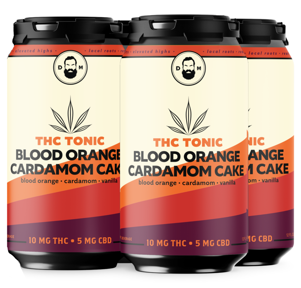 4-pk Blood Orange Cardamom Cake THC Tonic 