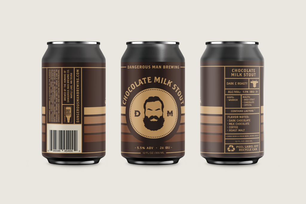 Chocolate Milk Stout Full can wrap